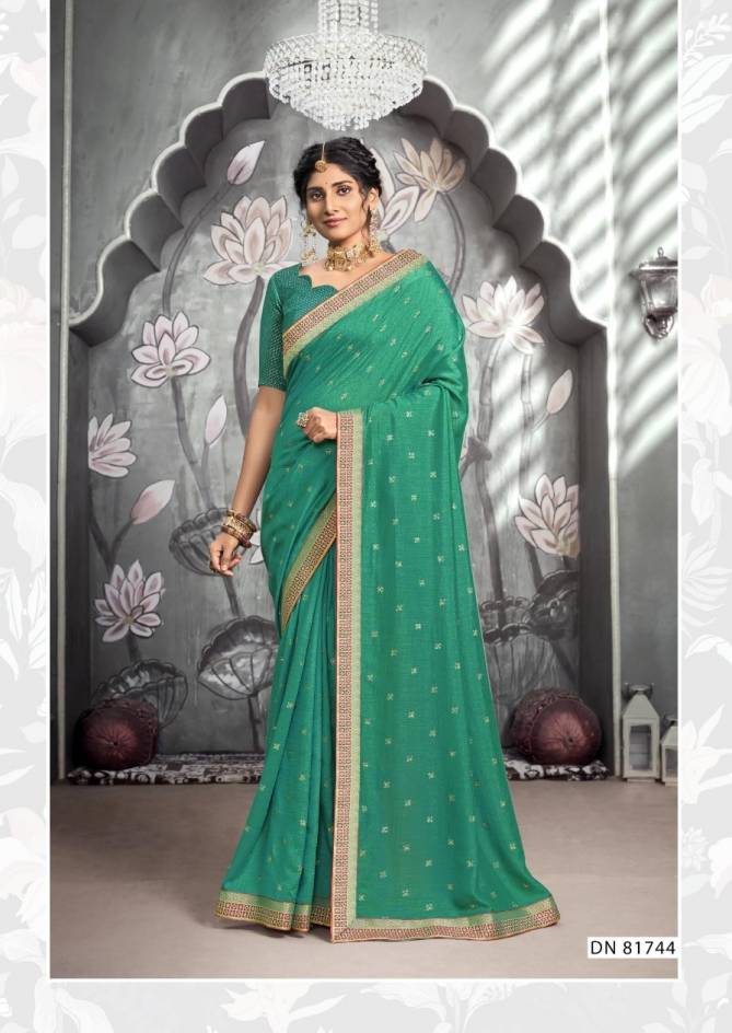 Zarokha New Fancy Exclusive Wear Vichitra Silk Designer Saree Collection